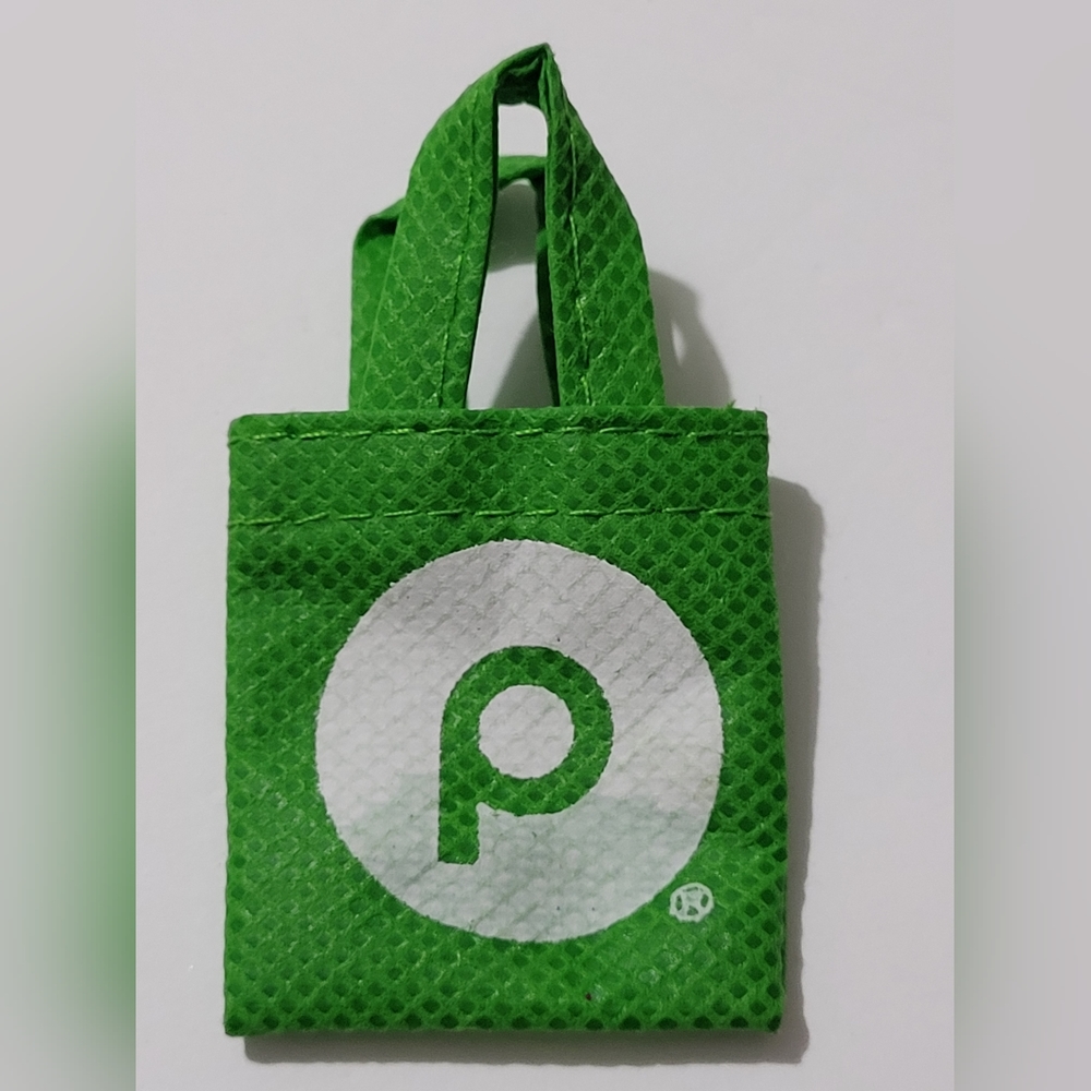 Publix Super Market Logo 2" Green Mini Tote Bag Without Keyring Doll Accessories